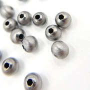 5MM Black Rhodium Sterling Silver Velvet Beads
